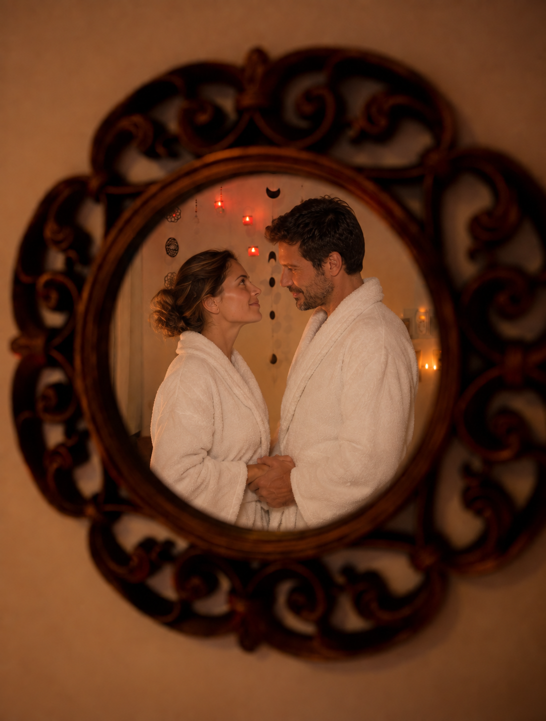 Casal aprendendo a criar uma experiência sensorial a dois em uma Imersão Ritualle no SPA NURU®
