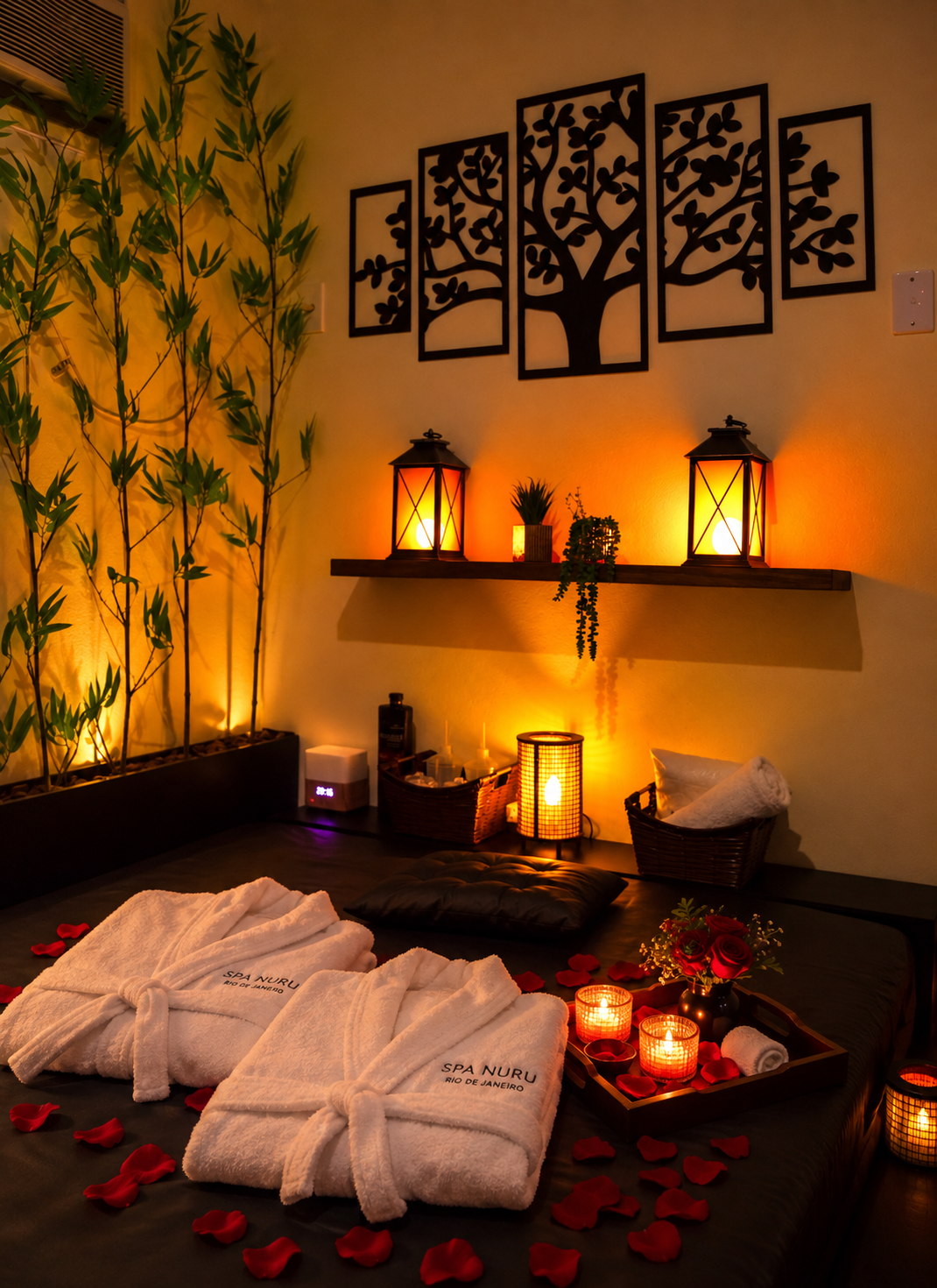 Espaço privativo do SPA NURU na Barra da Tijuca